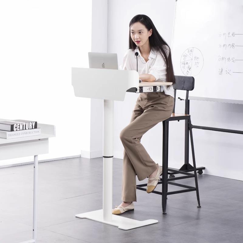 讲台演讲台发言台简约现代迎宾接待台导购台主持台司仪台升降桌子