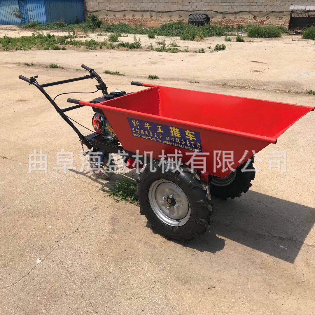 工程沙石搬运车自走式柴油手推车室内装修水泥混凝土搬运工具
