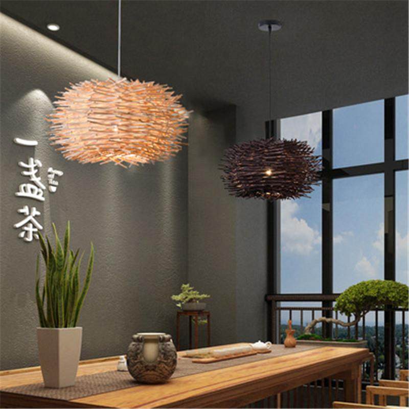 民宿田园餐厅复古竹编藤艺灯单头吊灯新中式鸟巢吊灯,特色手工艺,其他特色工艺品,淘宝优惠券,粉丝福利购,淘宝优惠卷