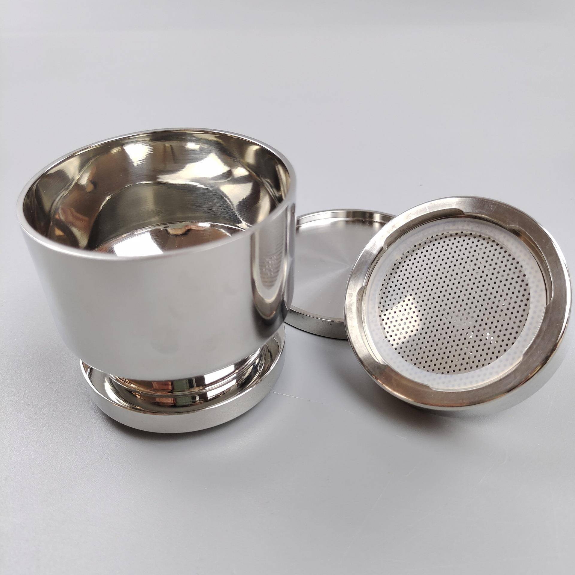 卡扣螺纹不锈钢滤杯304/316L适用于薄膜过滤器100/300ml菌落检测