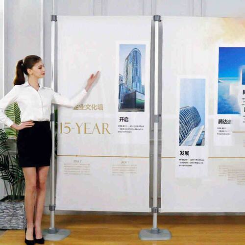 加厚铝合金快速布展快展活动广告屏风背景架展板KT板展示架快展架