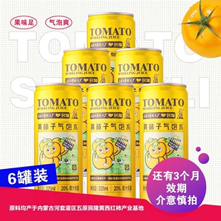 民隆五原黄柿子黄番茄气泡水325ml 冷饮 6瓶黄番茄碳酸型饮料夏季