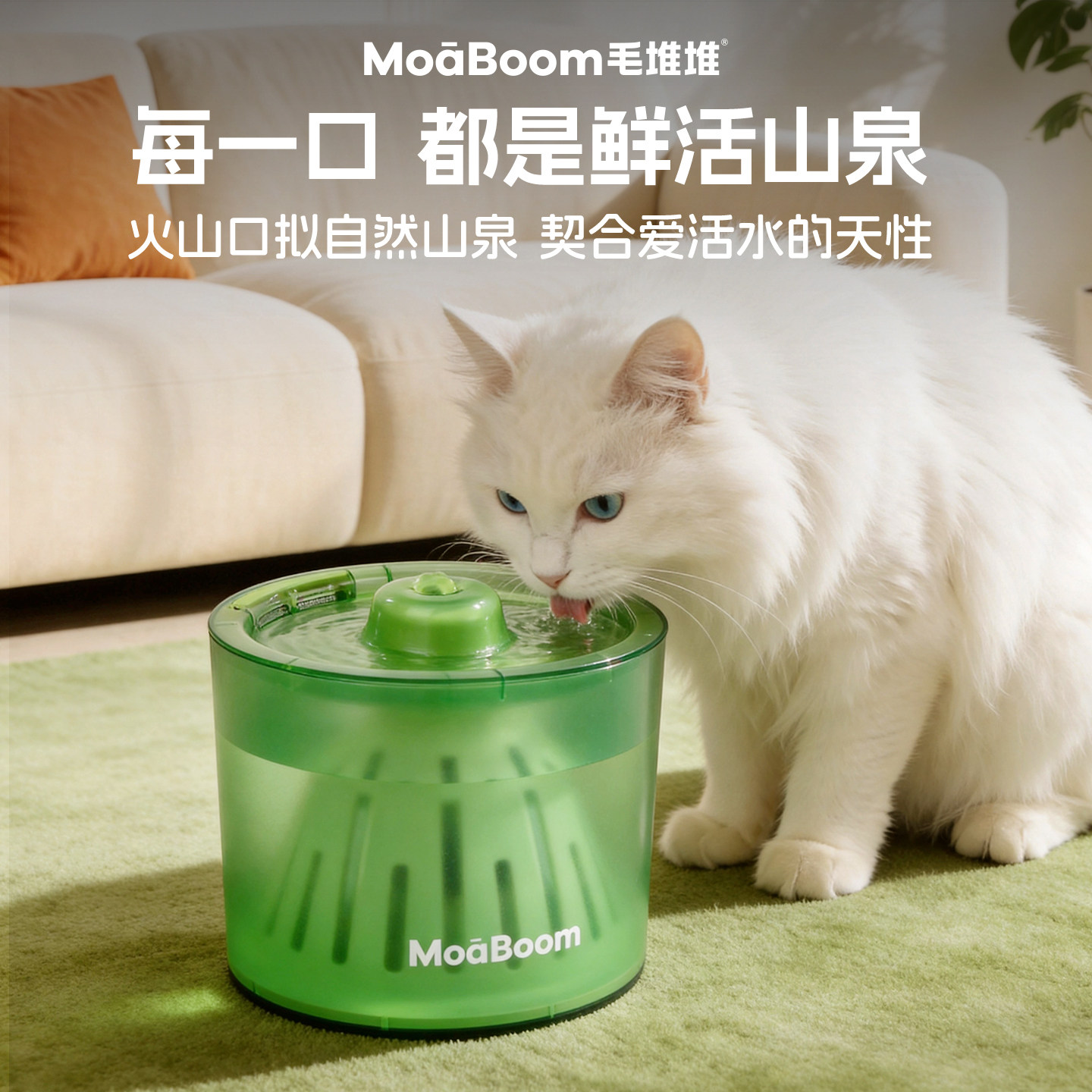 毛堆堆宠物饮水机 猫狗自动循环活水机猫狗喂水器家用喝水碗