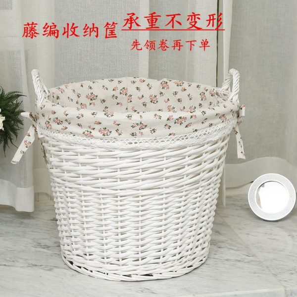 脏衣服收纳筐藤编收纳筐脏衣篓衣物ins风热气球脏衣篮柳编脏衣篓
