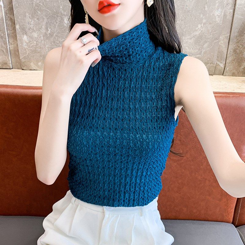 品质高领打底衫女气质百搭弹力蕾丝背心2022秋冬新款内搭上衣潮,女装/女士精品,背心吊带,淘宝优惠券,粉丝福利购,淘宝优惠卷