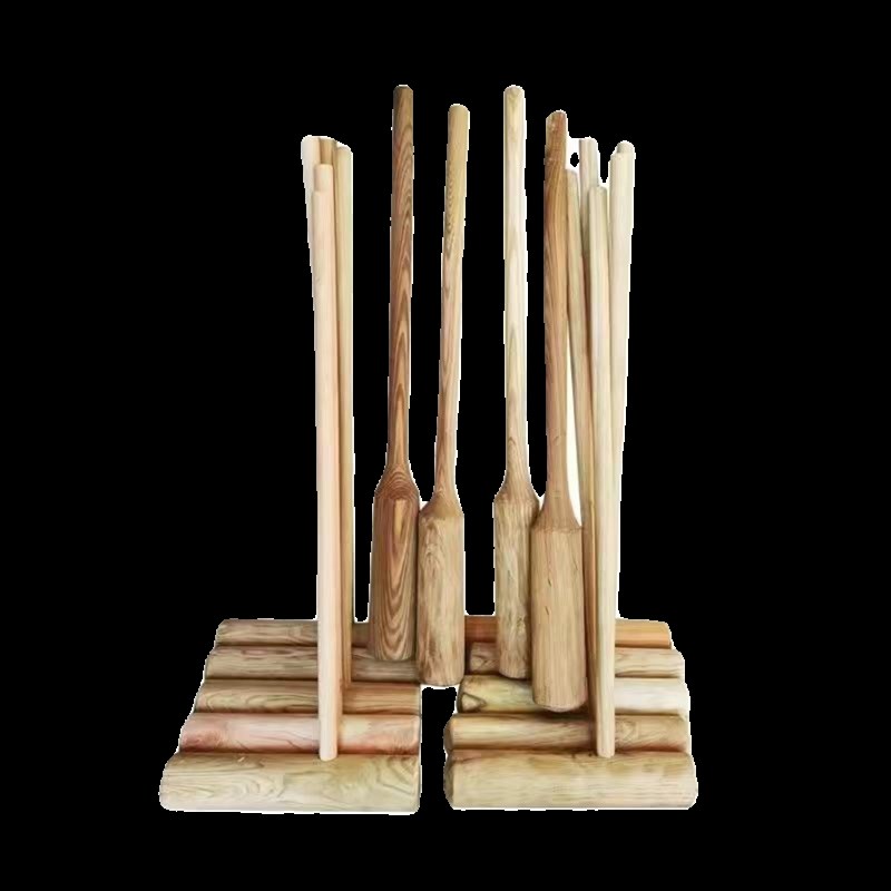 手工糍粑木锤无漆石臼年糕家用木槌实木木棒木杵木头锤