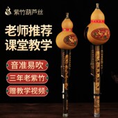 紫竹葫芦丝初学者C调降B调防摔儿童小学生用专业演奏型胡芦丝乐器