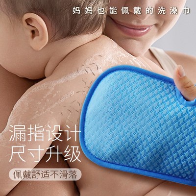 婴儿专用搓澡海绵搓澡巾强力搓泥洗澡巾洗澡海绵儿童搓澡神器无痛