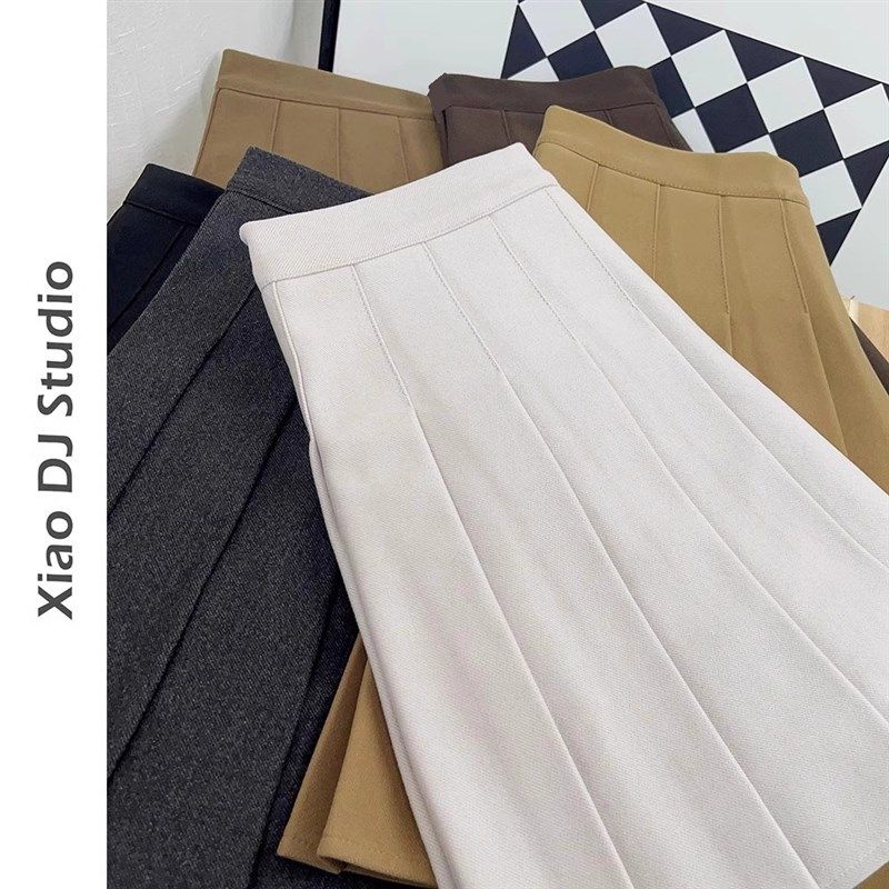 百褶裙秋冬女童2023冬季毛呢灰色咖色7高腰加厚半身短裙半裙A字裙,童装/婴儿装/亲子装,半身裙,淘宝优惠券,粉丝福利购,淘宝优惠卷