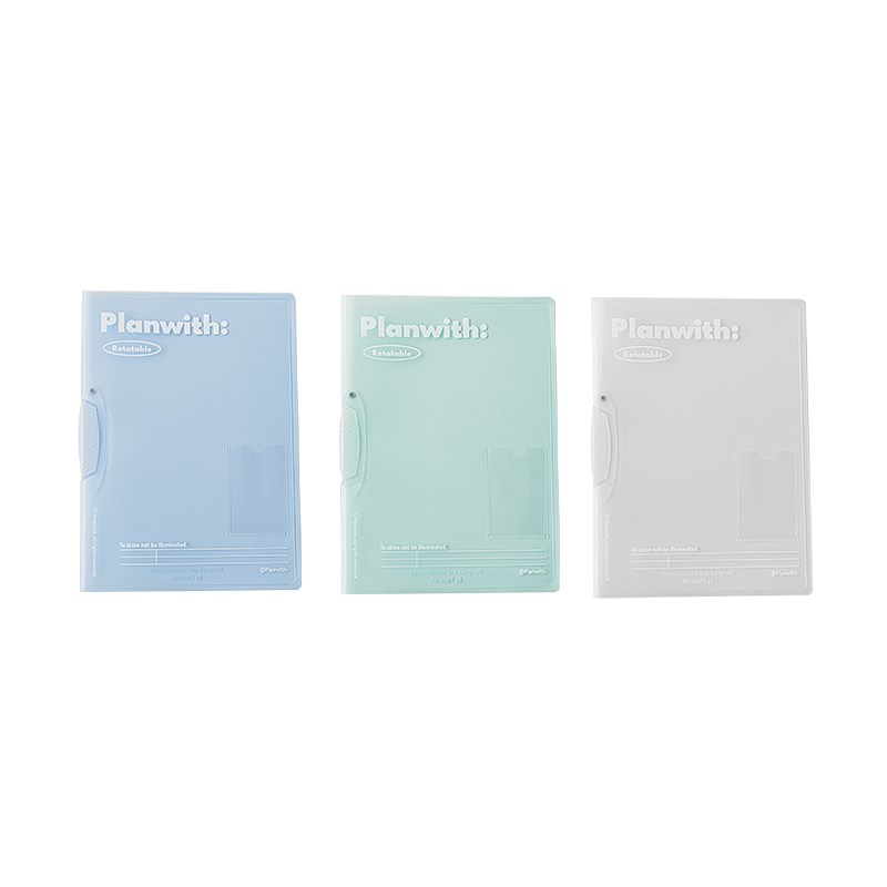 Planwith旋转拉杆夹文件夹a4资料夹试卷收纳袋小学生专用透明初高