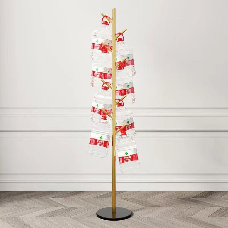 大理石衣帽架美容院酒店高端简单简易晾衣架落地简约挂包衣服架子