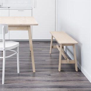 诺鲁克长凳简约欧式成原木色长方形长条换鞋床尾实木凳子床尾凳