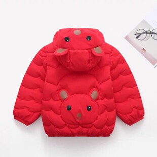 女宝宝羽绒服2024新款公主外穿棉服男女童轻薄棉衣宝宝小孩外套