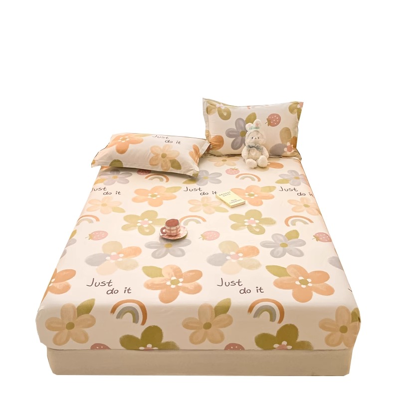 纯棉床笠单件100全棉床罩床套全包防滑床单床垫保护罩2023新款