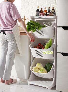 极速Kitchen Vegetable Shelf yLanding Multilayer Fruit Basket