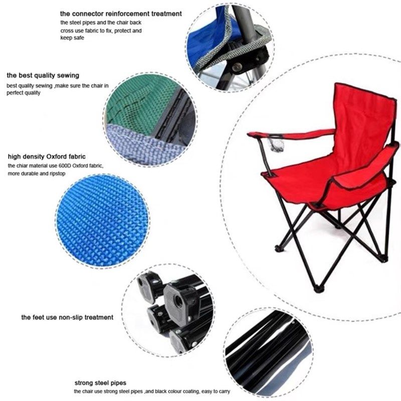 极速Outdoor Folding Chair Fish Camping Beach PicniVc Chairs