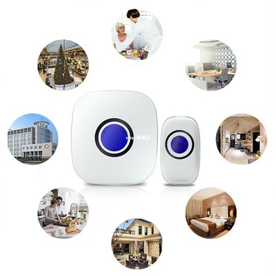 极速New  220V wireless doorbell Cwaterproof 300M range door