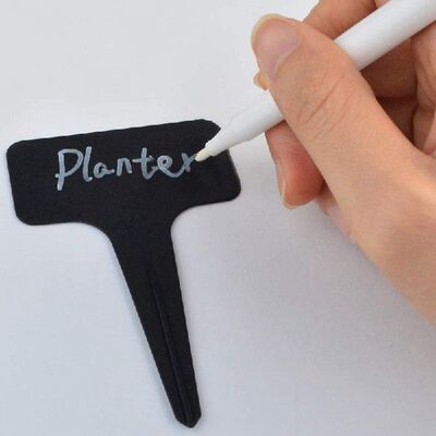极速101Pcs/Set Black Plant Labels WaIter T-Types Plant Tag