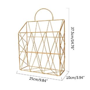 极速Exquisite Iron Wiqre Magazine Organizer Holder with Stur