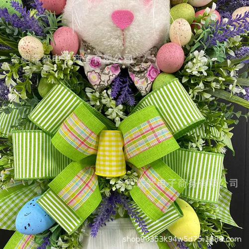 新品Easter bunny wreath at the frontG door Easter bunny wrea
