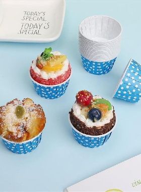 极速100bpcs Paper Cupcake Liners Heat Resistant Cupcake Wrap