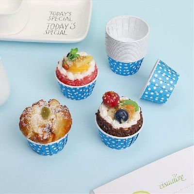 极速100bpcs Paper Cupcake Liners Heat Resistant Cupcake Wrap