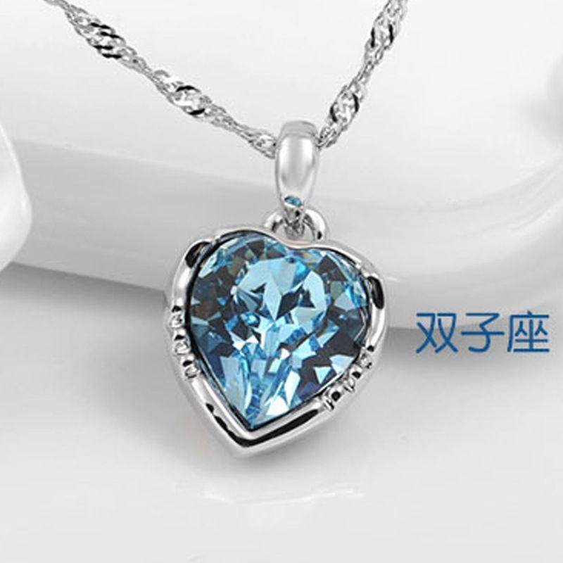 极速十二星座宝石宇宙玻璃十二星A座守护石项链夜光宝石12星座宝