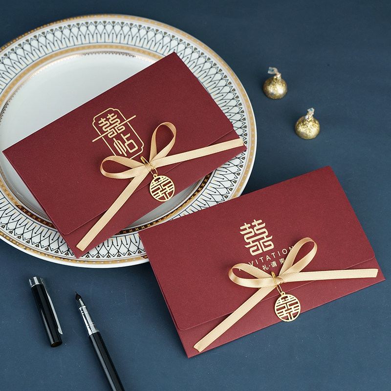 新品韩式结婚请柬定制照片婚礼请帖邀请函制作M婚宴喜帖2023新款