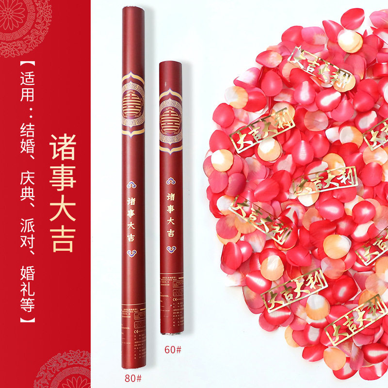 新品爆品销结婚i礼炮礼花弹开工手持喷花筒彩炮彩花喷筒婚庆婚礼