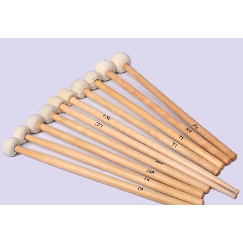 极速定音b鼓槌行进鼓锤鑔片毛毡头锤架子鼓鼓棒大军鑔槌双头棒