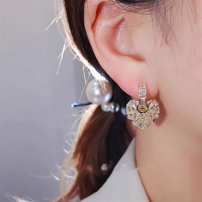极速2023 Multi Wearing Method Zircon Inlaid PPeach Heart Pen