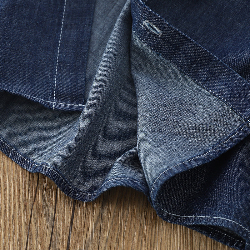 极速男童牛仔衬衫外套春秋季新款中大童洋L气三口袋长袖儿童装时,童装/婴儿装/亲子装,儿童牛仔外套,淘宝优惠券,粉丝福利购,淘宝优惠卷