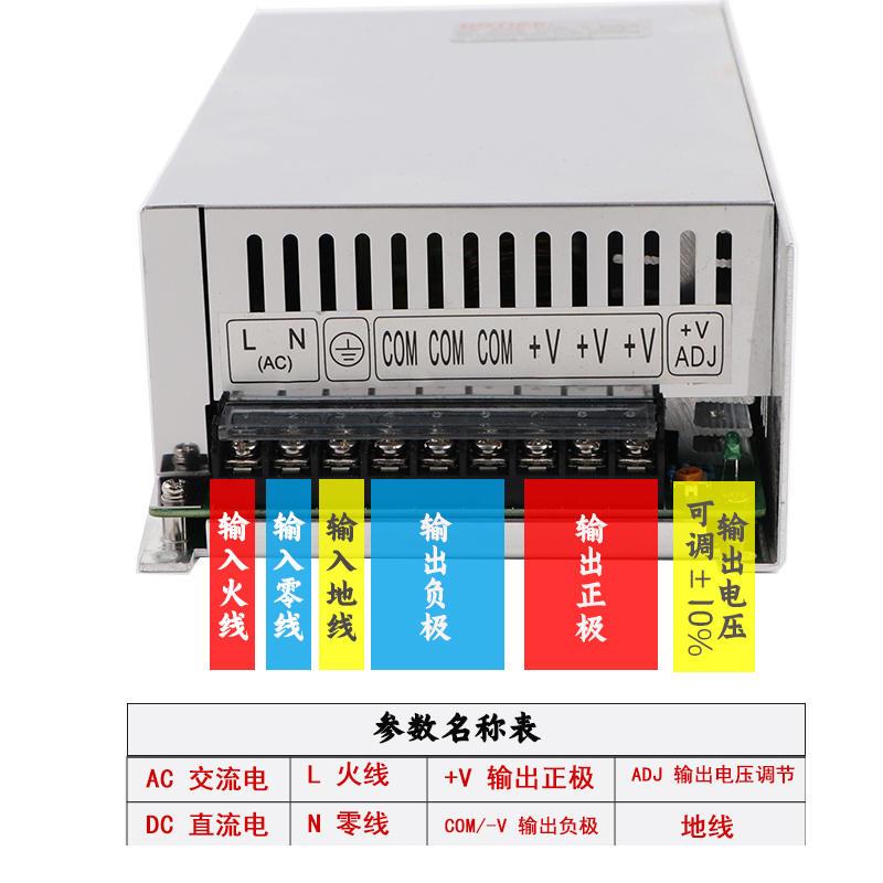 极速开关电源S-350-60V5.8A直流变压500w60v80Tv86步进马达专用大