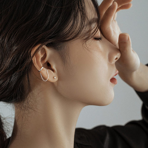 极速2022 Feashion Frog Ear Cuffs Siliver Ear Cuff Clip Earri