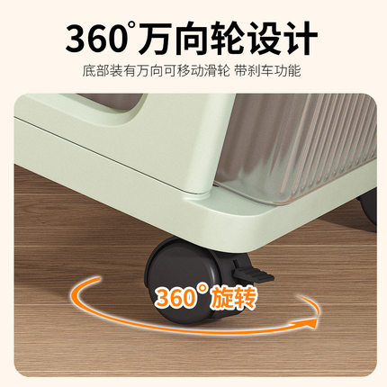 可移动小推车置物架抽屉式零食多层塑料储物架玩具婴儿用品收纳架