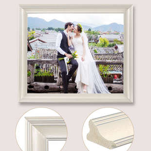 实木相框结婚照影楼相框放大挂墙卧室36寸40寸48寸洗照片加相框