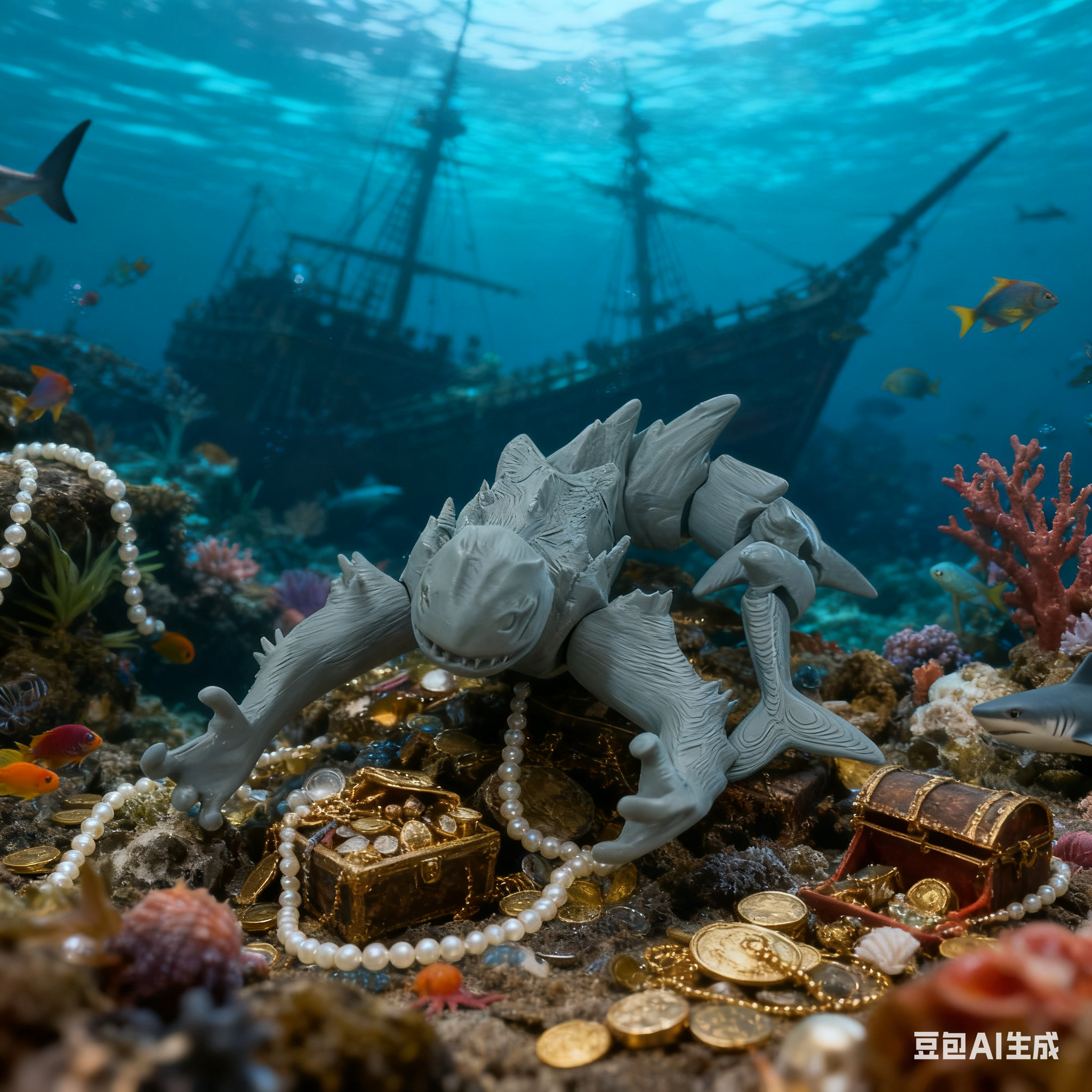 3D打印升级版尖刺宁根关节可动深海迷航海怪布鲁格兰玛雅利维坦男