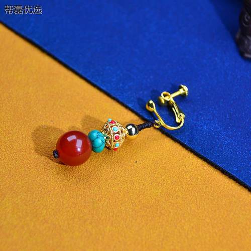 单边耳环男女藏族饰品民