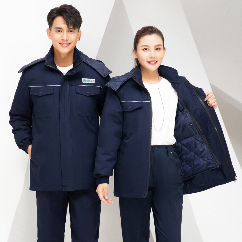 冬装国家电网棉服工作服男纯棉加厚棉袄外套全棉电工焊工棉衣