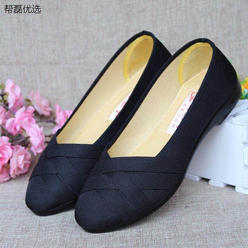 春季女鞋妈妈鞋软底舒适孕妇鞋平底工作鞋浅口休闲单鞋