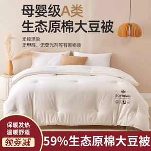 A类大豆纤维被子棉被宿舍秋冬被全棉春秋被单人空调被芯四季通用