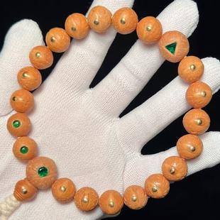 原创镶嵌凤眼菩提手串尼泊尔原籽铜钉镶嵌文玩手持男士生日礼物