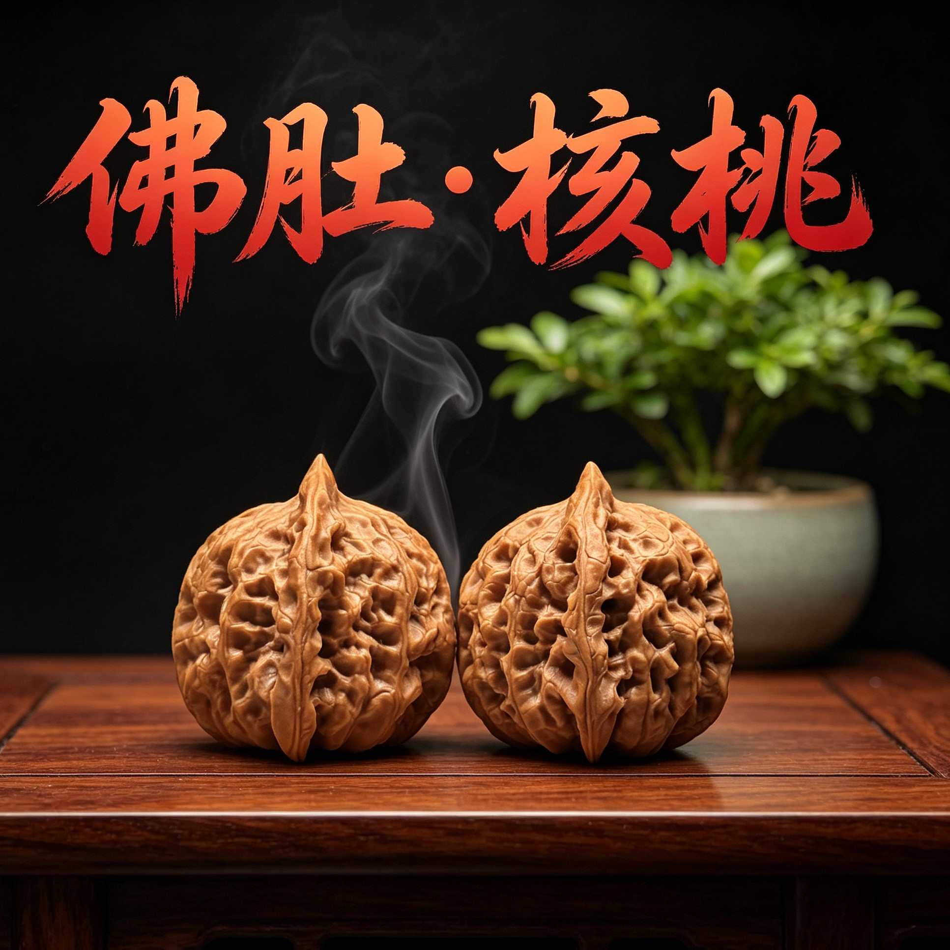 山中玉精品文玩核桃佛肚核桃高油高密高质量手把玩手盘玩收藏把件