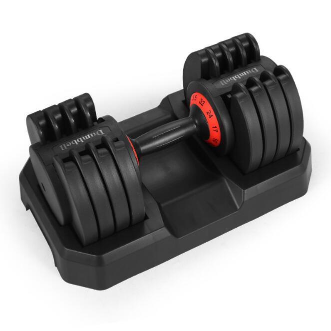 金健自动调节哑铃直销家用健身器材可调节带底座32KG哑铃套装