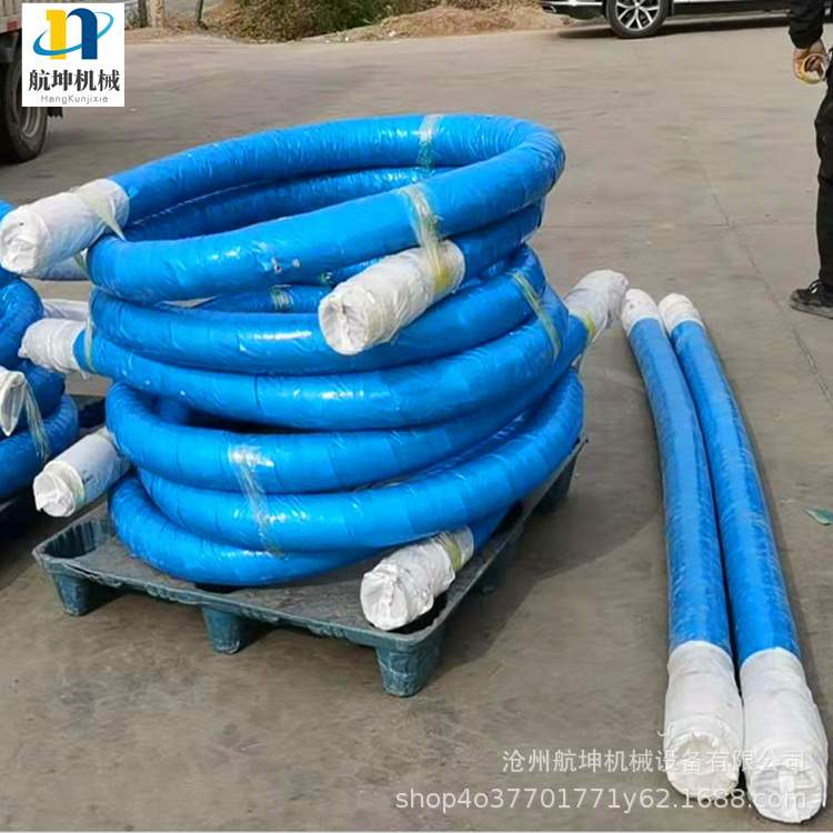 三一泵车双头软管DN125*3000高压橡胶软管混凝土输送橡胶软管