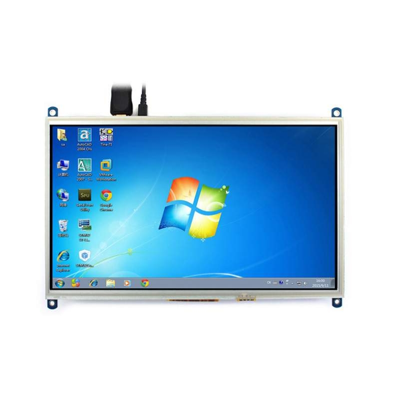 微雪 树莓派4B 树莓派显示器HDMI 10.1寸高兼容性电阻触摸屏