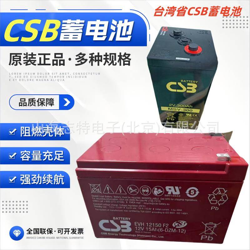 CSB蓄电池TPL121350A/12V135AH狭长形UPS电信机房希世比蓄电池