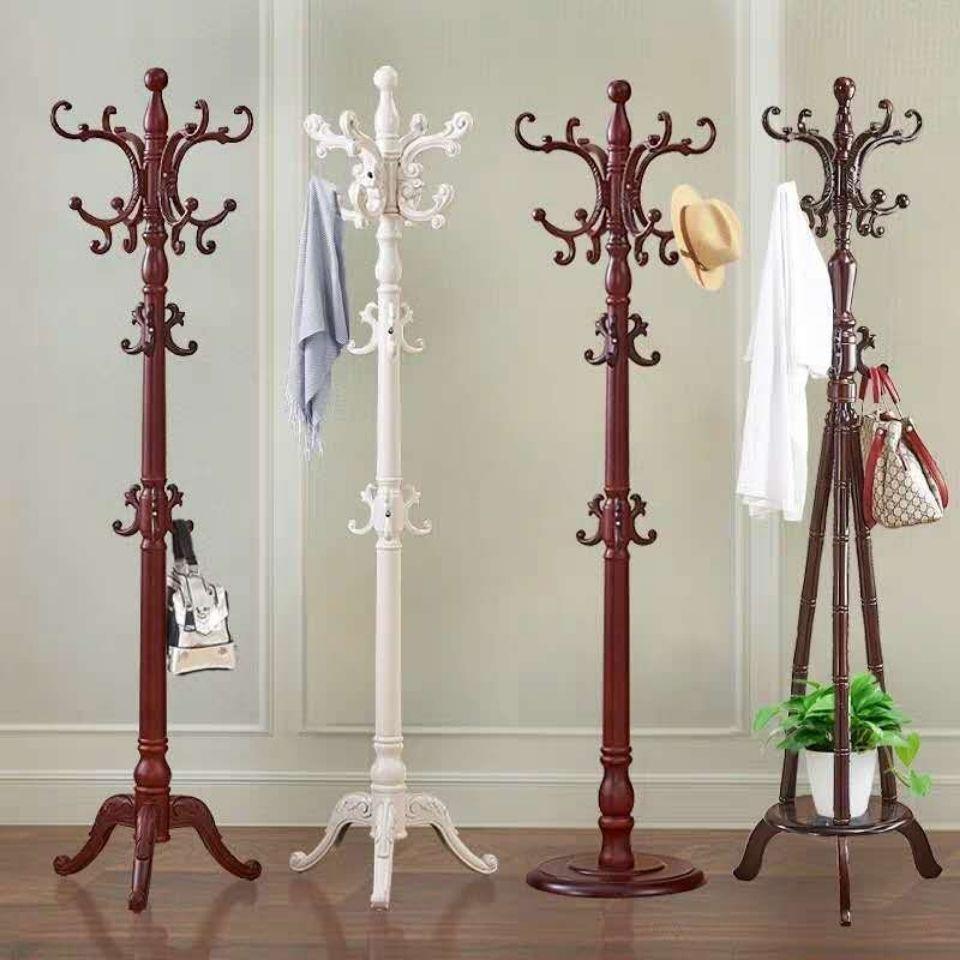 实木衣帽架落地卧室挂衣架家用客厅宿舍多功能衣架子欧式立式衣架