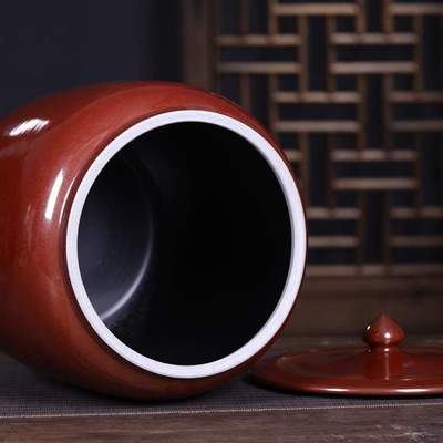 陶瓷米缸米桶 50斤30斤20装家用带盖景德镇储物米罐腌菜桶水油缸