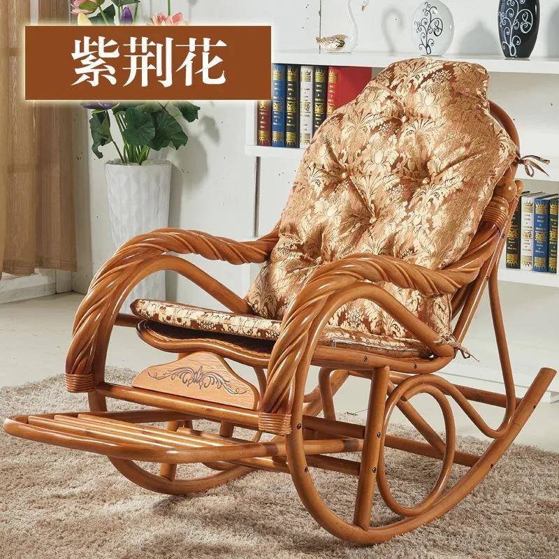 可拆洗藤摇椅坐垫摇摇椅垫藤椅座垫躺椅逍遥椅垫子靠垫加厚通用